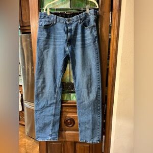 Wrangler Men's Blue Straight-Leg Jeans